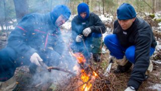 Краснодарские кандидаты в космонавты прошли суровый курс выживания в лесу