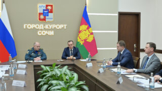 Губернатор доложил Александру Куренкову о ситуации в Анапе и Темрюкском районе