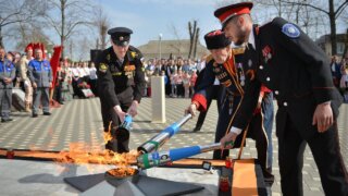 Огонь Памяти в станице Нововеличковской Динского района сделали Вечным