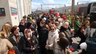 Страницы истории Великой Победы: ретропоезд «Победа» побывал в Краснодаре