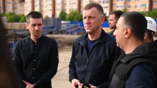 Мэр проверил ход строительства физкультурно-оздоровительного комплекса в Краснодаре