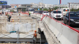 Вениамин Кондратьев проинспектировал ремонтные работы на Тургеневском мосту