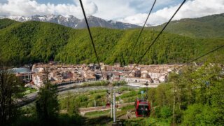Загруженность Красной поляны в праздничные выходные составила 75%