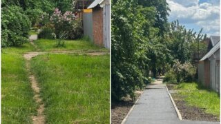 Новый тротуар на улице Ярославского в жилом массиве Пашковский Краснодара