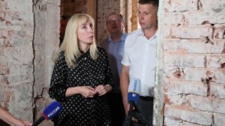 Анна Минькова проверила ход ремонтных работ в краснодарском Доме трудолюбия