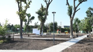 В Краснодаре завершились работы по облагораживанию Дубинского сквера