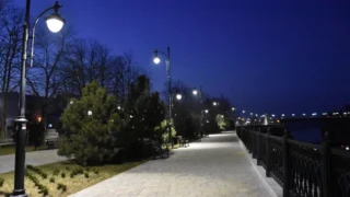 За десять лет на Кубани провели более 550 километров уличного освещения