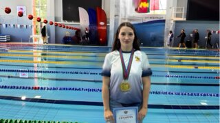 Студентка РГУП Радмила Пята на Универсиаде Кубани выиграла в трех дисциплинах по плаванию