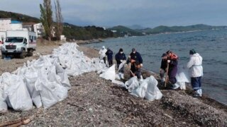 Пляжи Туапсе обещают очистить к началу лета от нефтяных пятен